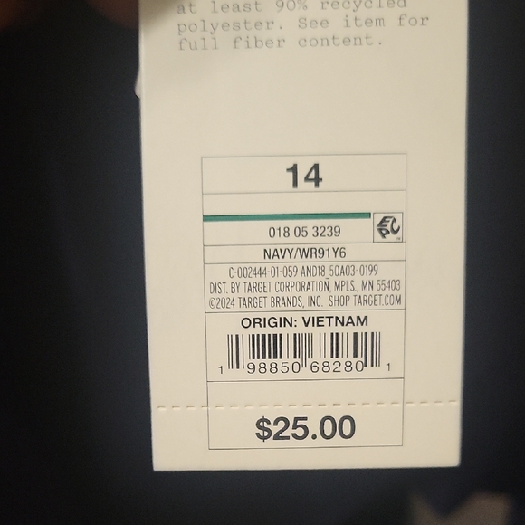 A New Day Chic Navy Mini  Skirt Size 14 - Picture 6 of 9